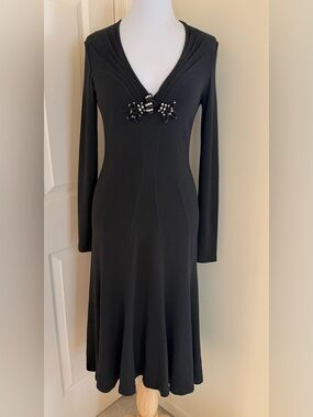 BLUMARINE DRESSY DRESS W/RHINESTONES ESCADA STYLE IT46/10US